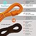 Powerful UIAA Static Rock Climbing Rope - High Strength Static Climbing Rope - Rock Mountaineering Climbing Gear - 10.5mm Rescue Rope - Heavy Duty Rope (Orange, 32)