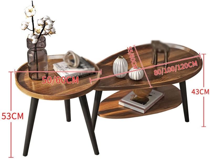 n/a 小さなコーヒーテーブルラウンドウッドソファサイドティーテーブル