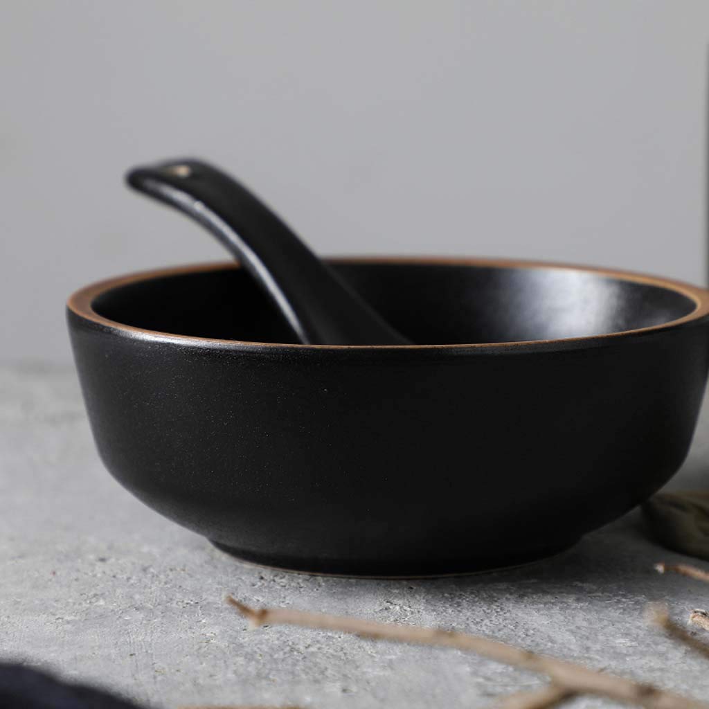Vaisselle Bol en céramique simple, tasse cuillère à vaisselle Ensemble de comptoir de restaurant quatre pièces | Ensemble d'une personne