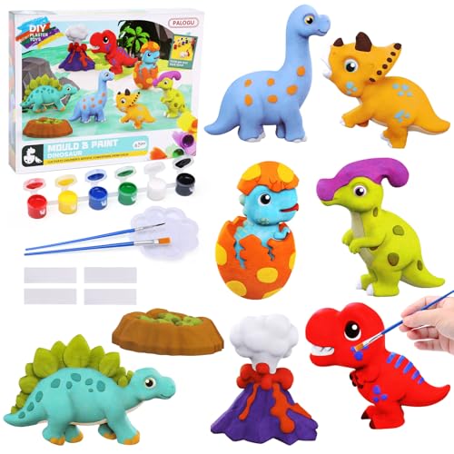 BelleStyle Dinosaurios para Niños Kit de Pintura de Yeso Arte y Manualidades Juguete, Figuras de Escayola Pintar Kit Juego Regalos Creativo Cumpleaños Navidad para Niños 5 6 7 8 9 10 11 12 Años