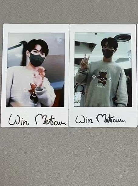 Amazon.co.jp: （2点Win さんの直筆サイン入りチェキ polaroid 
