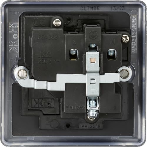 Knightsbridge 13A 1G DP Switched Socket - Matt Black - Image 4