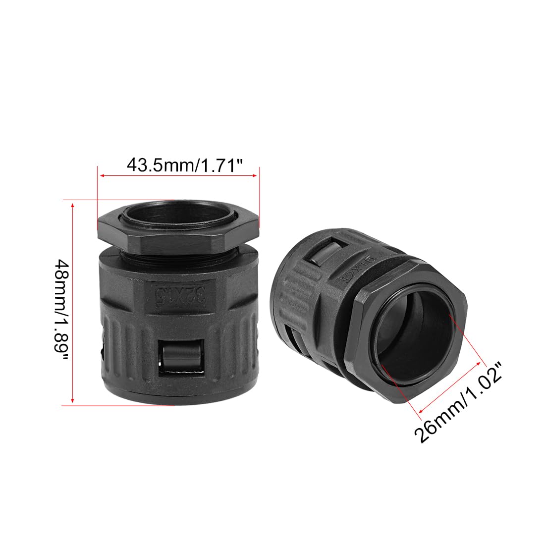 Sourcing Map Erdungsklemmen – 5 Stück, Messing, 17,5 Mm, Für Rohre & Drähte