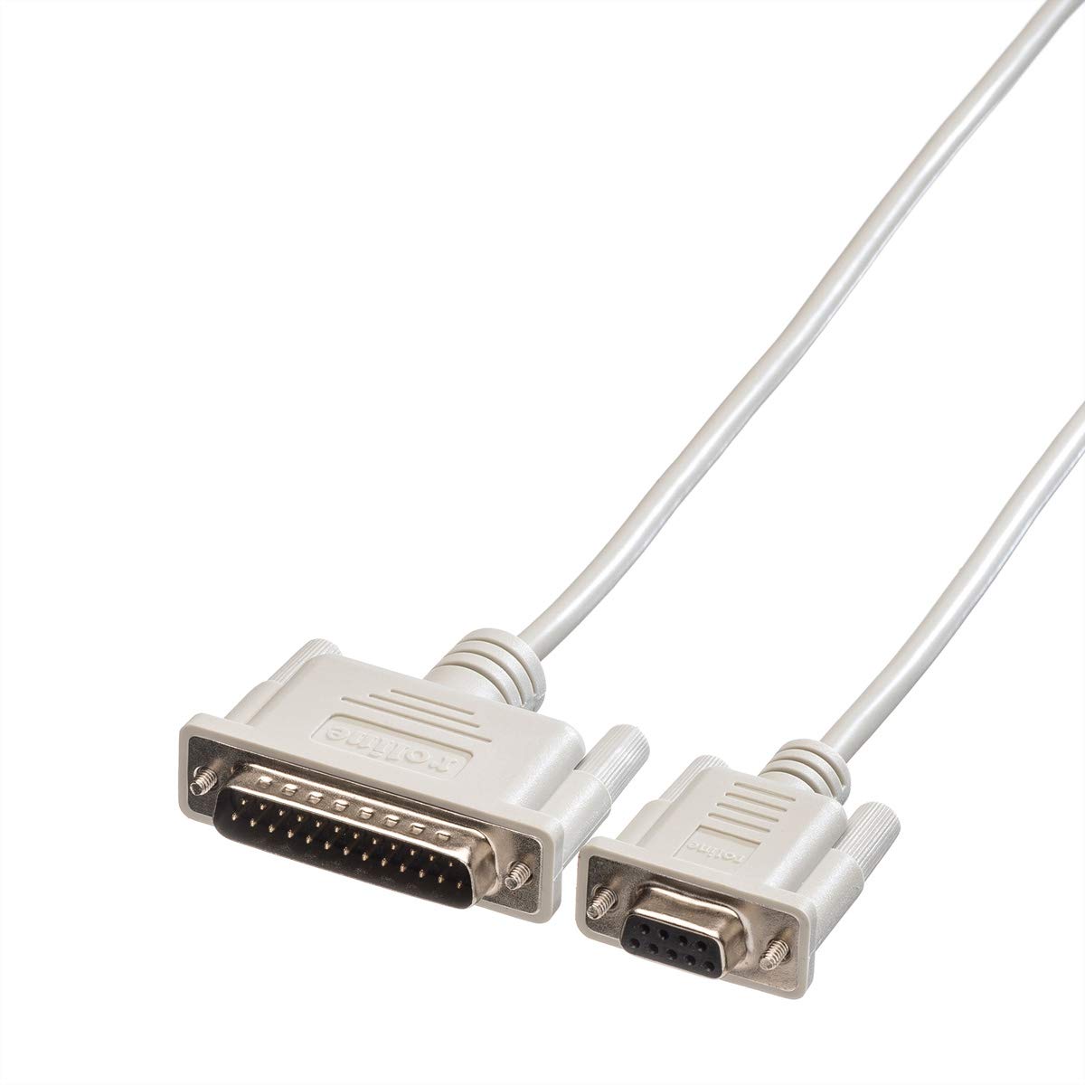 Roline Bronze/Gold Serial Printer Cable. Db9 F - Db25 M 1.8 M