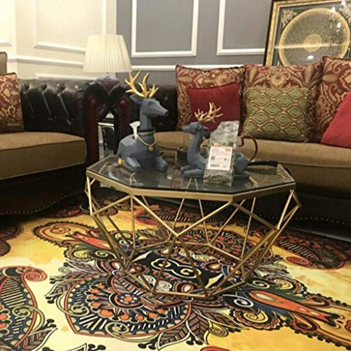 Tapis de salon artistique pour table basse et chambre moderne