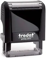 Carimbo Trodat Printy 4911 38x14mm Preto