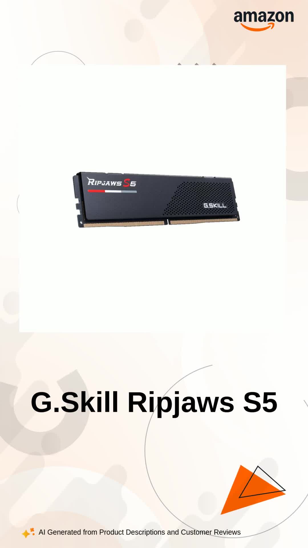 G.SKILL Ripjaws S5 DDR5 5600 64GB(32×2) G.Skill RipJaws S5 Series 64GB (Intel XMP) (2 x 32GB) 288-Pin