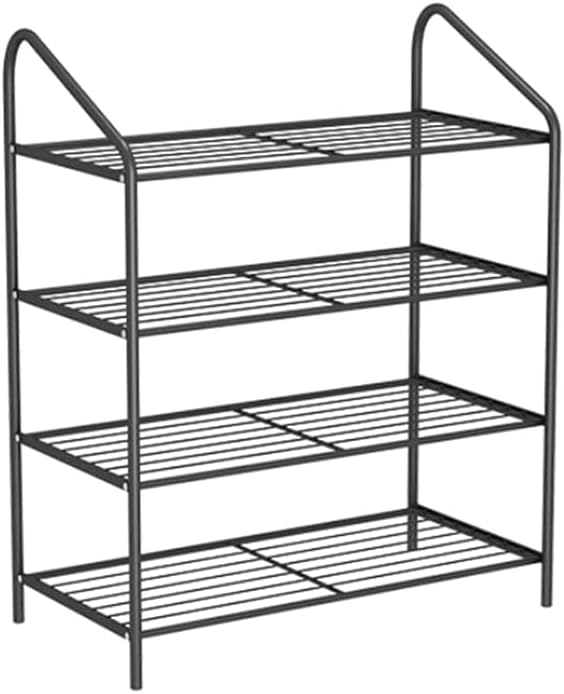 4 Layer Metal Shoe Racks with Triangle Handles Free