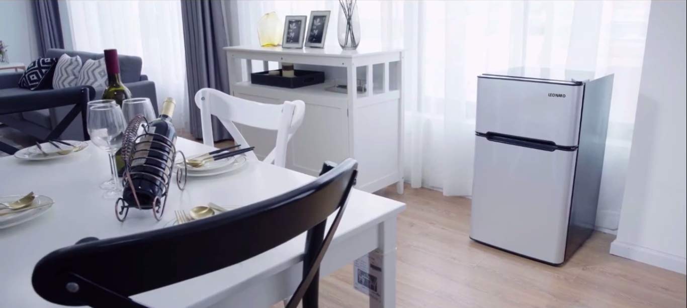 LEONARD USA Mini Fridge for Home Inverter Double Door 110 L with Separate Deep Freezer Compartment (Based on American Technology) Product Image 5