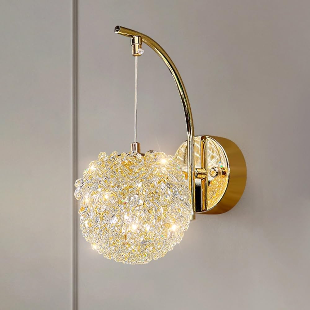 Lámpara de pared decorativa junto a la cama para dormitorios elegantes 8