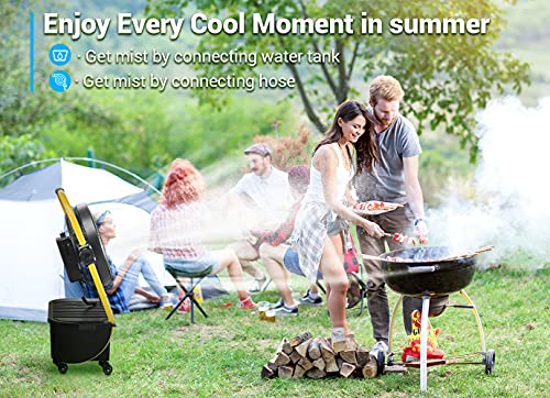 Geek Aire CF150M 30000Mah Battery Operated Misting Fan, Rechargeable Outdoor Floor Fan thumb #5