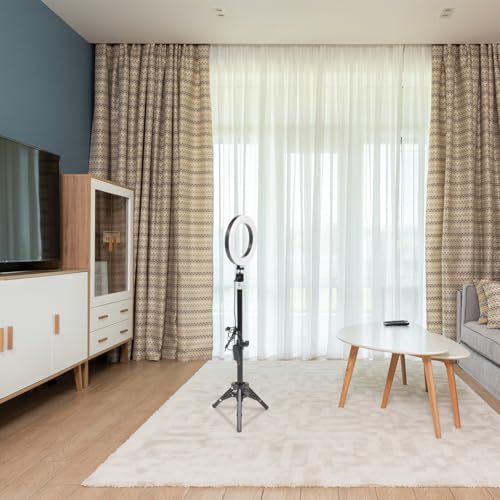 Aro de luz led de aleación de aluminio con soporte para directo 3