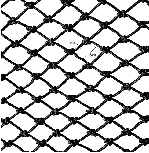 Filet d'escalade en nylon noir pour remplacer une balustrade d'escalier dangereuse - 3
