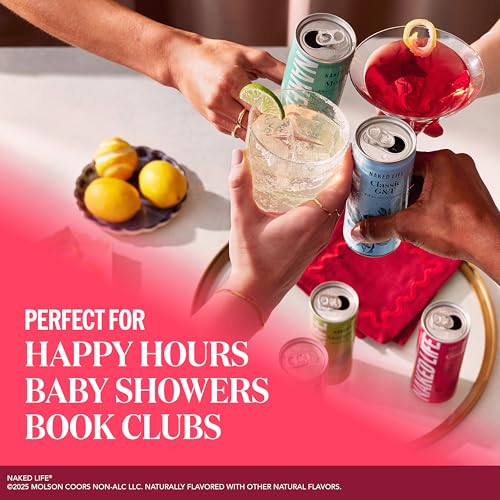 image for Naked Life Non-Alcoholic Drinks, Cosmo, Zero Sugar, Low Calorie, Alcoh