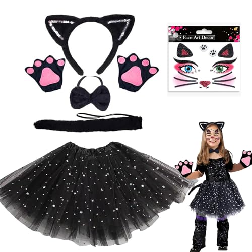 Disfraz De Gato Para Niñas Y Niños | Cosplay De Felpa Suave Con Capucha | Ideal Para Halloween Y Carnaval | Varias Tallas
