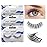 Lashes Natural Look False Eyelashes - Bepholan Fake Eyelashes 3D Fluffy False Lashes Black Band Wispy Lashes 3-Pack Faux Mink Lashes,XMZ27-3