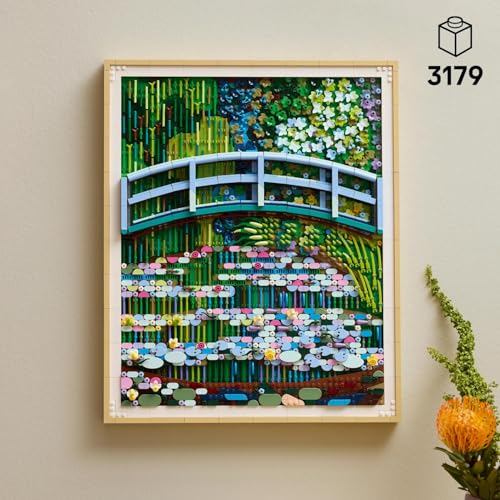 Image of LEGO Art Claude Monet - Bridge Over a Pond of Water Lilies - Impressionist Wall Art - 31220