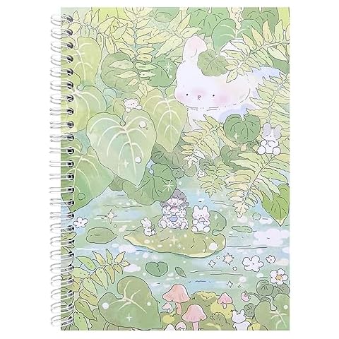 Reusable Sticker Storage Book Collecting Album Blank Stickers Organizer Book A5 Size with 40 Sheets Blank Release Paper for Stickers Holder Collection (GREEN-3) Cover