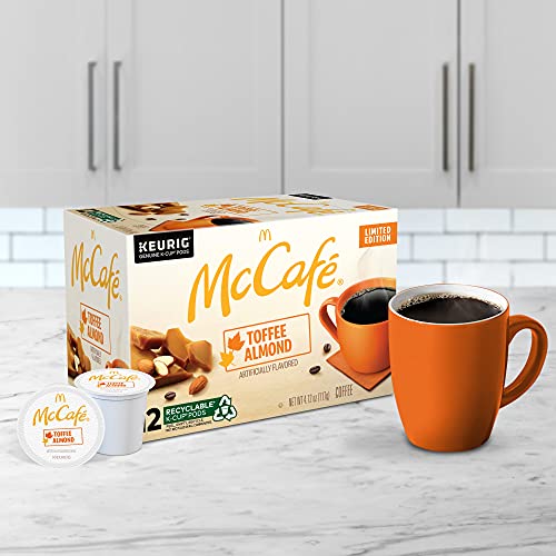 Image of McCafe Toffee Almond Coffee, Keurig Single Serve K-Cup Pods, 72 Count