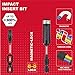 GEINXURN 50 Pieces T25 2 In. Impact Tough Magnetic #25 Torx Head Power Bits, S2 Alloy Steel T25 Screwdriver Bits Set with 1Pcs Impact Bit Holder