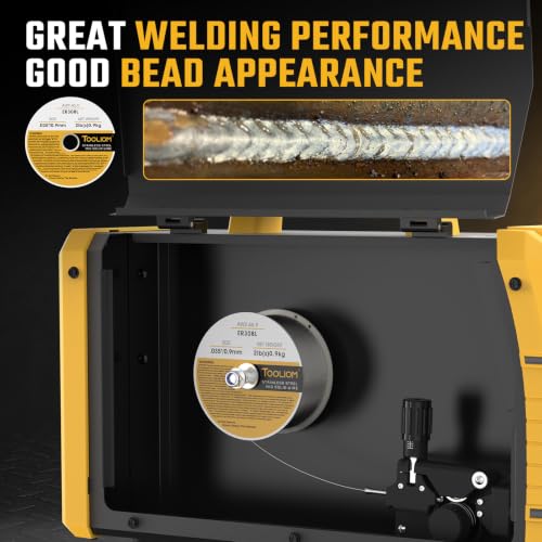 Image of TOOLIOM ER308L 0.035 inch Stainless Steel MIG Welding Wire 2LB | Low carbon prevents corrosion, ideal for 304 /304L stainless steel