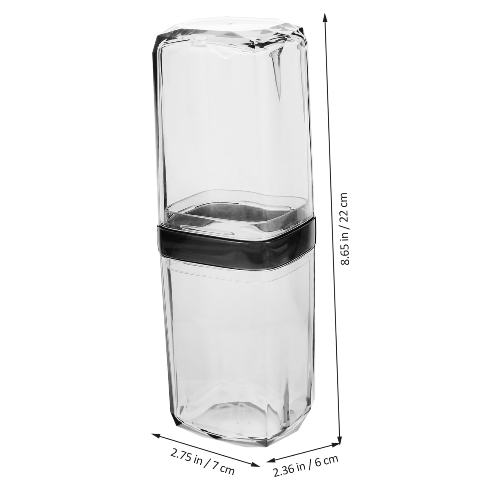 SHERCHPRY Portable Toothbrush Case Transparent Travel Toothbrush Holder for Electric Toothbrushes Toothpaste Durable Multi Functional Storage Box with Ventilation for Travel