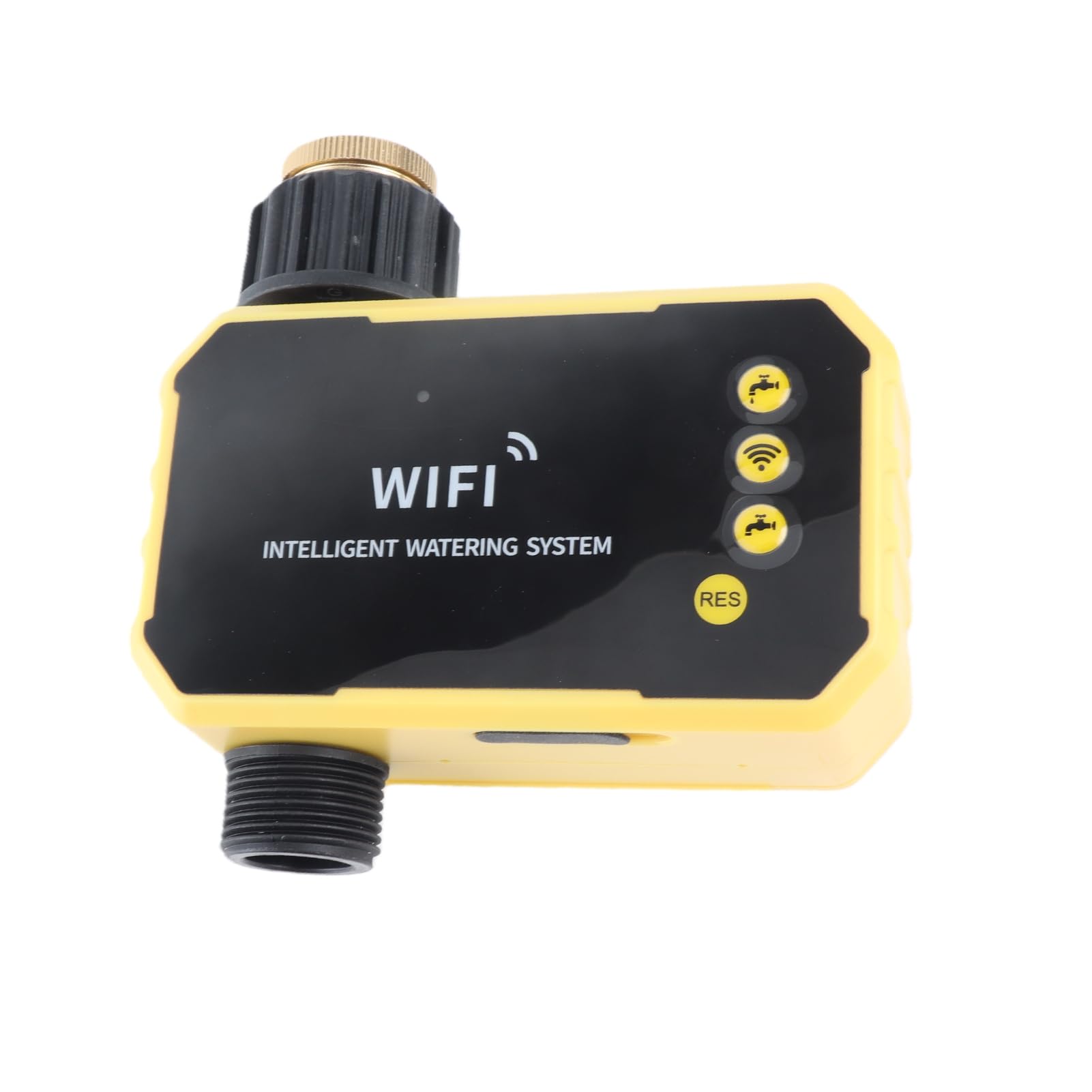 Zegar Zraszacza Słonecznego ze Sterowaniem za pomocą Aplikacji Wi-Fi i Czujnikiem Deszczu do Nawadniania Ogrodu, Zegar Sterujący Wężem do Willi, Balkonów, Ogrodów na Dachach,