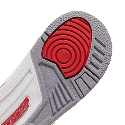 Jordan Baby Boy's 3 Retro (Infant/Toddler) White/Fire Red/Black/Cement Grey 4 Toddler M4
