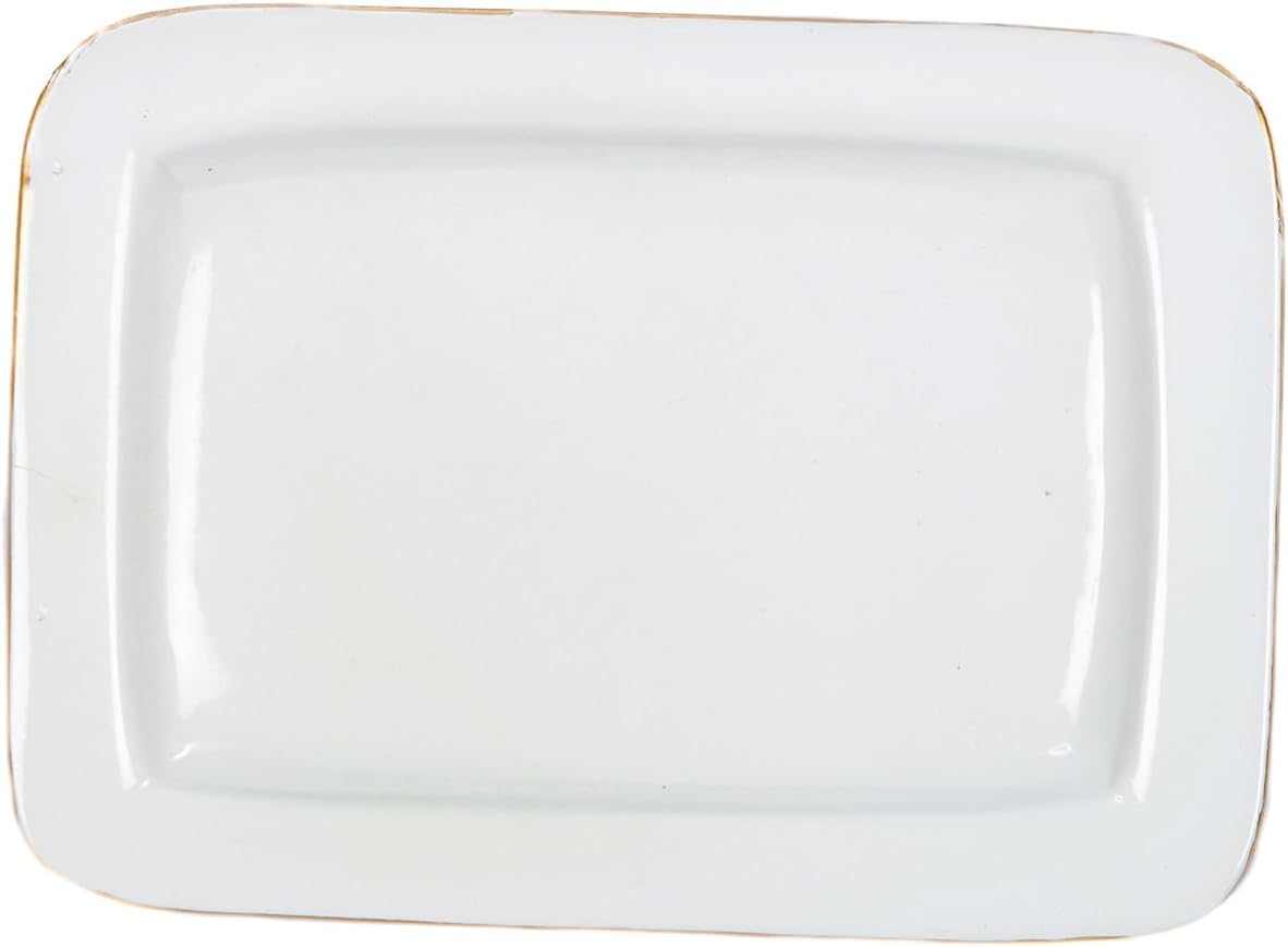 Jaye’s Studio Decorative Trinket Tray, Jewelry Plate, Catchall Dish for Bathroom, Dresser, Nightstand, Entryway, Blue and Pink, Chinoiserie Dish, Gold Tray, Daphne Laney Collection