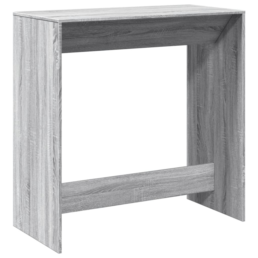 Stół barowy 102x50x103,5 cm drewno obrabiane szary dąb Sonoma