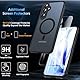 BESINPO Magnetisch Für Samsung Galaxy A55 5G Hülle mit Panzerglas Glas, Militärschutz Handyhülle A55 5G Stoßfest Robust Dünn Schutzfolie Schutzhülle Case Cover für Samsung A55(Schwarz)