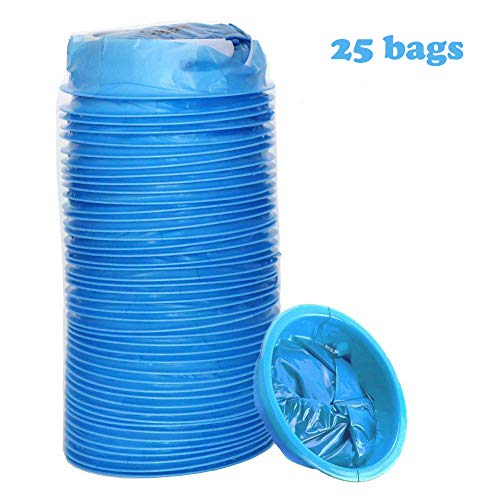 Emesis Bags 25 Pack, 1000ml Blue Disposable Vomit Bags Barf Bags Aircraft