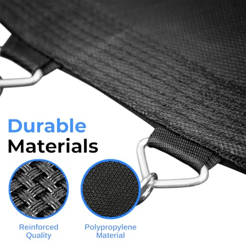 Image of Serenelife 12FT 10FT 8FT Recreational Trampolines with Enclosure Net and Ladder and Anti-Rust Coating, ASTM Approved Trampoline Outdoor for Kids and Adults Outdoor Yard Trampolines