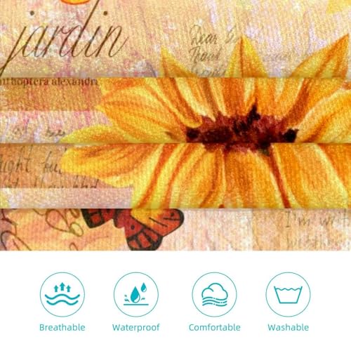 Tablier de serveuse fleur pour restaurant bistrot et nettoyage - 3