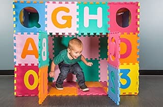IncStores Medium 64 Piece ABC-123 Interlocking Foam Playmat - coolthings.us