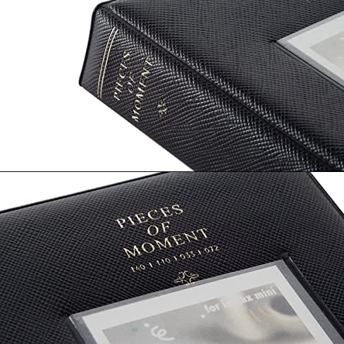 Image of ZENKO 64-Pocket Album + 5 Magnetic Frames fits Fujifilm Instax Film Roll Mini Camera (12, 11, 9, 8, 40, Evo, Liplay), Mini Link Printer, Polaroid Snap Touch, Z2300 Mint Instant Cameras (Black)