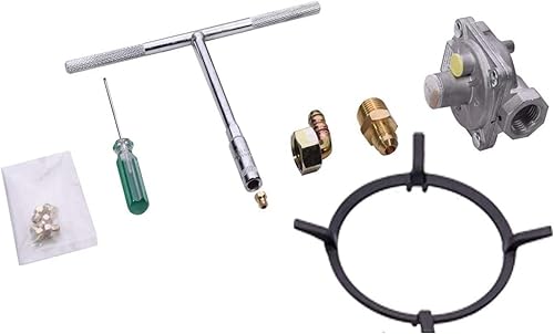 Miniatura 7 de Estufa de gas de 12 pulgadas, vidrio templado integrado, 2 quemadores, estufa de gas convertible GLPNG, estufa de gas de doble combustible para