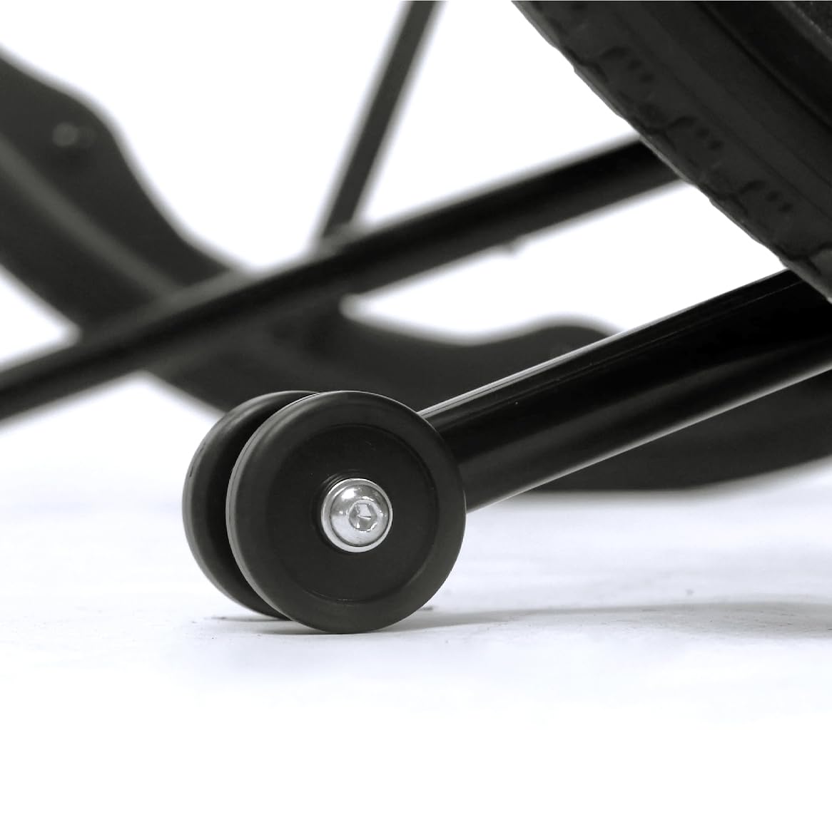 Antivuelcos universales para sillas de ruedas, material de acero inoxidable, parte trasera universal con ruedas, para adaptarse a Drive Silver Sport I y II, Rebel, Chrome Sport y Blue Streak (1 par)