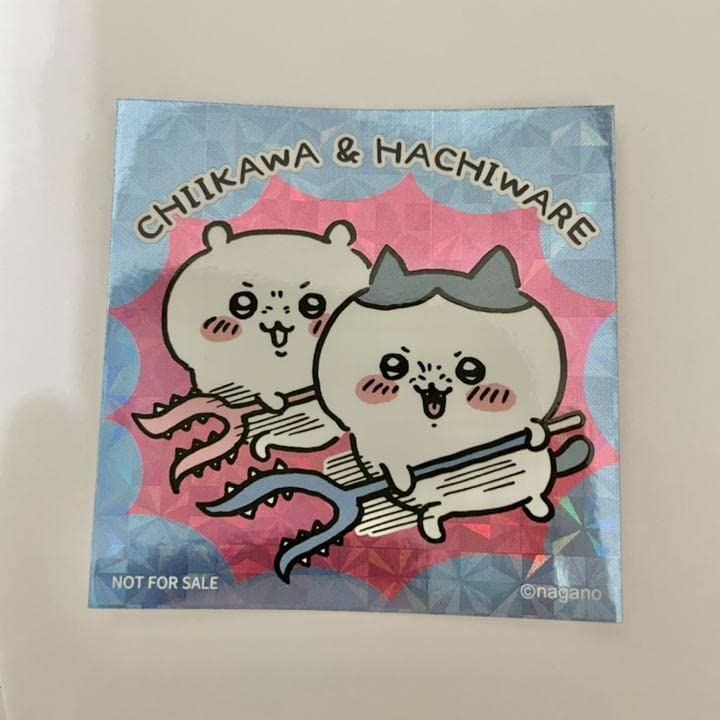 ちいかわ　ノベルティ　ステッカー ⭐️お知らせ⭐️ 🔻#ちいかわマーケット 限定ノベルティ🔻 ちい