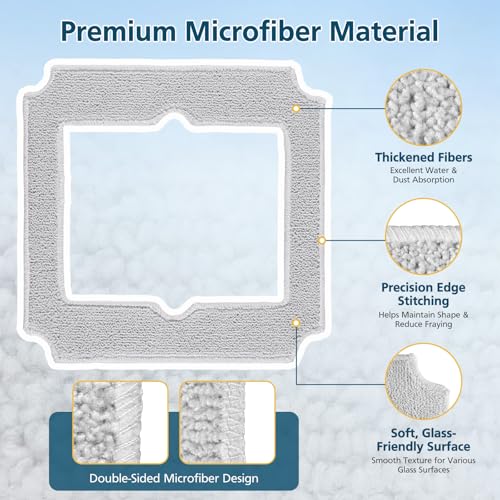 Image of 14 Pack Replacement Mop Pads for ECOVACS WINBOT Mini Window Cleaning Robot