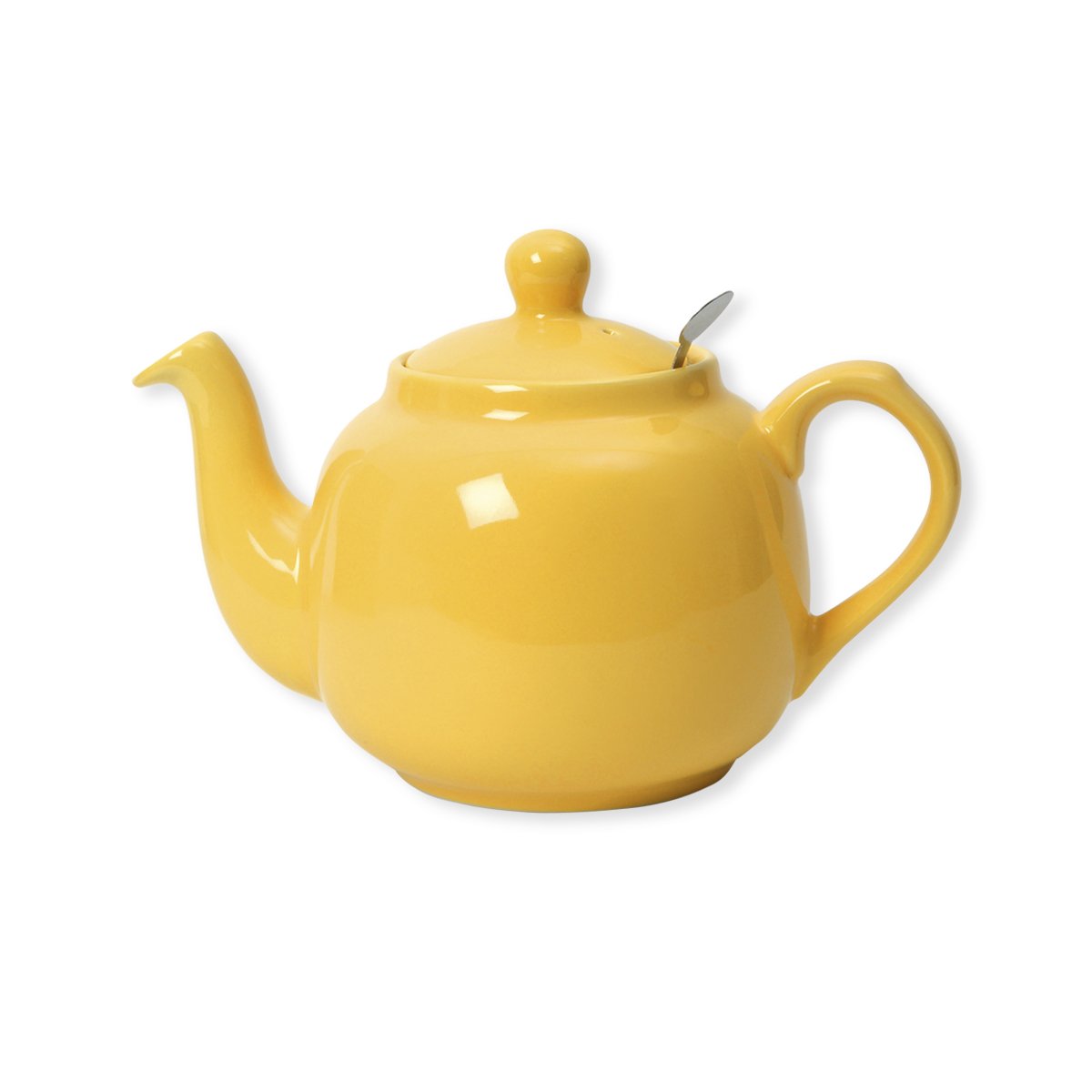 London Pottery Farmhouse Loose Leaf Teapot with Infuser, Ceramic, Yellow, 4 Cup (1.2 Litre)