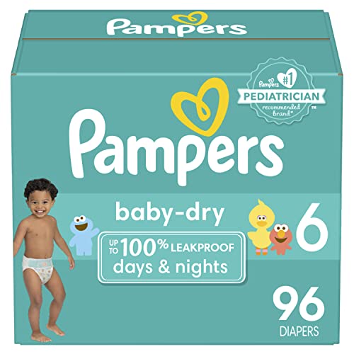 Image of Pampers Baby Dry Diaper Size 6 96 ct Old