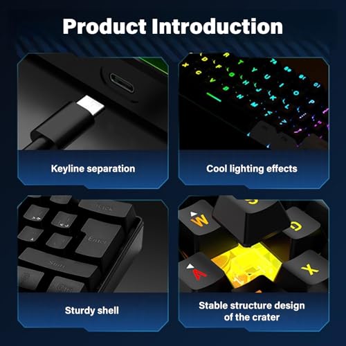 Clavier filaire USB 61 touches mini membrane PC portable informatique de bureau
