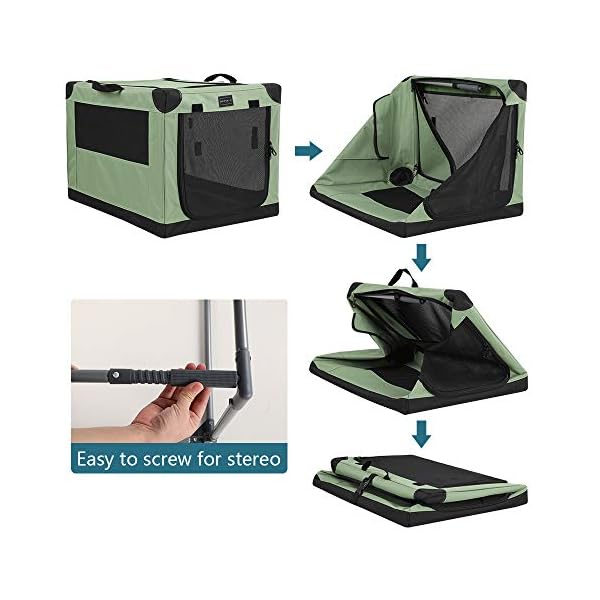 Petsfit-Portable-Soft-Collapsible-Dog-Crate-for-Indoor-and-Outdoor-Soft-Sided-Crate Soft Collapsible Dog Crate