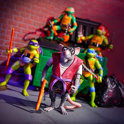 Giochi Preziosi - Leonardo Ninja-Turtles Mutante, Leonardo in der Version Actionfigur, beweglich, 12 cm, Figur mit Kampfwaffen, für Kinder ab 4 Jahren