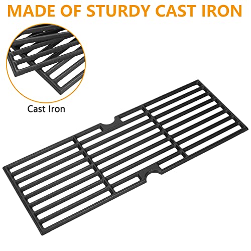 BBQ-PLUS Gril Grates Replacement Parts for Charbroil Performance 4 Burner 463335517 463376017 463347418 463347519 463377319 463342118 463347518 463332718 G470-0003-W1,Cast Iron Cooking Grids,3 Pack - Thumbnail 3