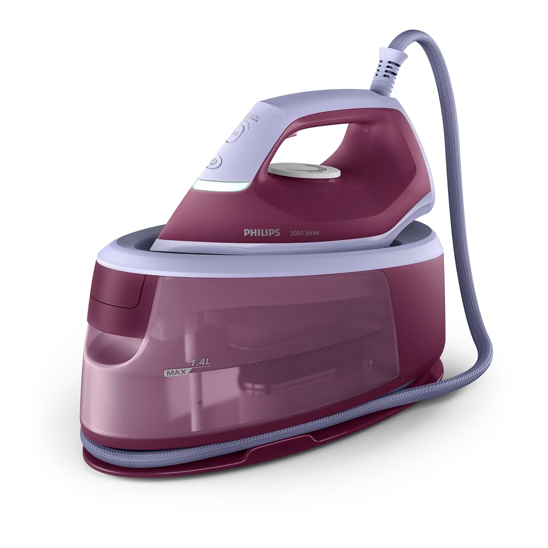 Philips Dampfbügelstation Serie 3000, Rot, 2400W