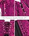 Alivila.Y Fashion Womens Overbust Corset Lace Up Floral Jacquard Frill Trim Boned Bustier 810-Black Pink Lace-XS