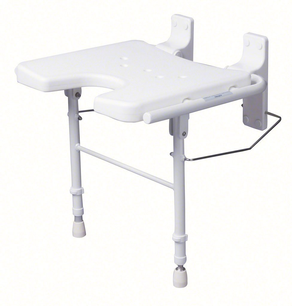Dietz Asiento plegable para ducha para ahorrar espacio pared montaje Incluye material de montaje