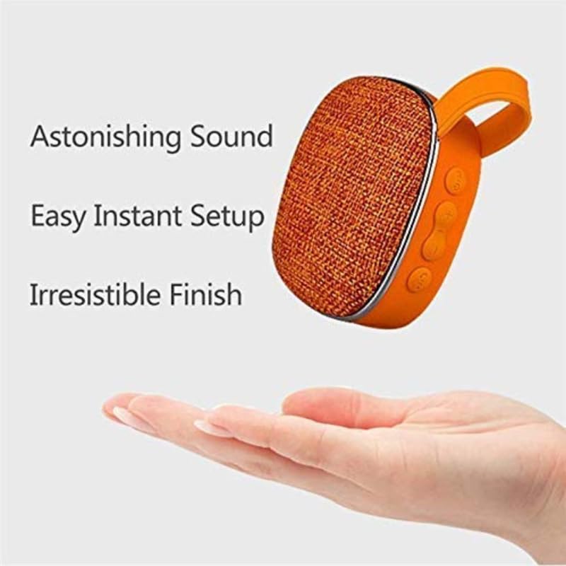 Image of Drumstone Mini Portable Wireless Sports Bluetooth Speaker with Subwoofer Audio Sound - Supports TF Card MP3, Carry Handle (Color Varies) for Outdoor and Indoor Use: The Best Gift for Music Enthusiasts